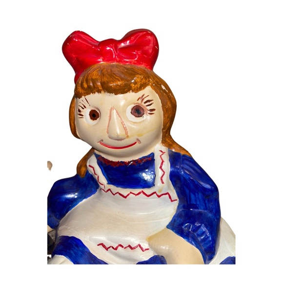 Vintage Raggedy Ann and Andy Hand Painted Ceramics: MCM: Retro Decor - Picture 2 of 6